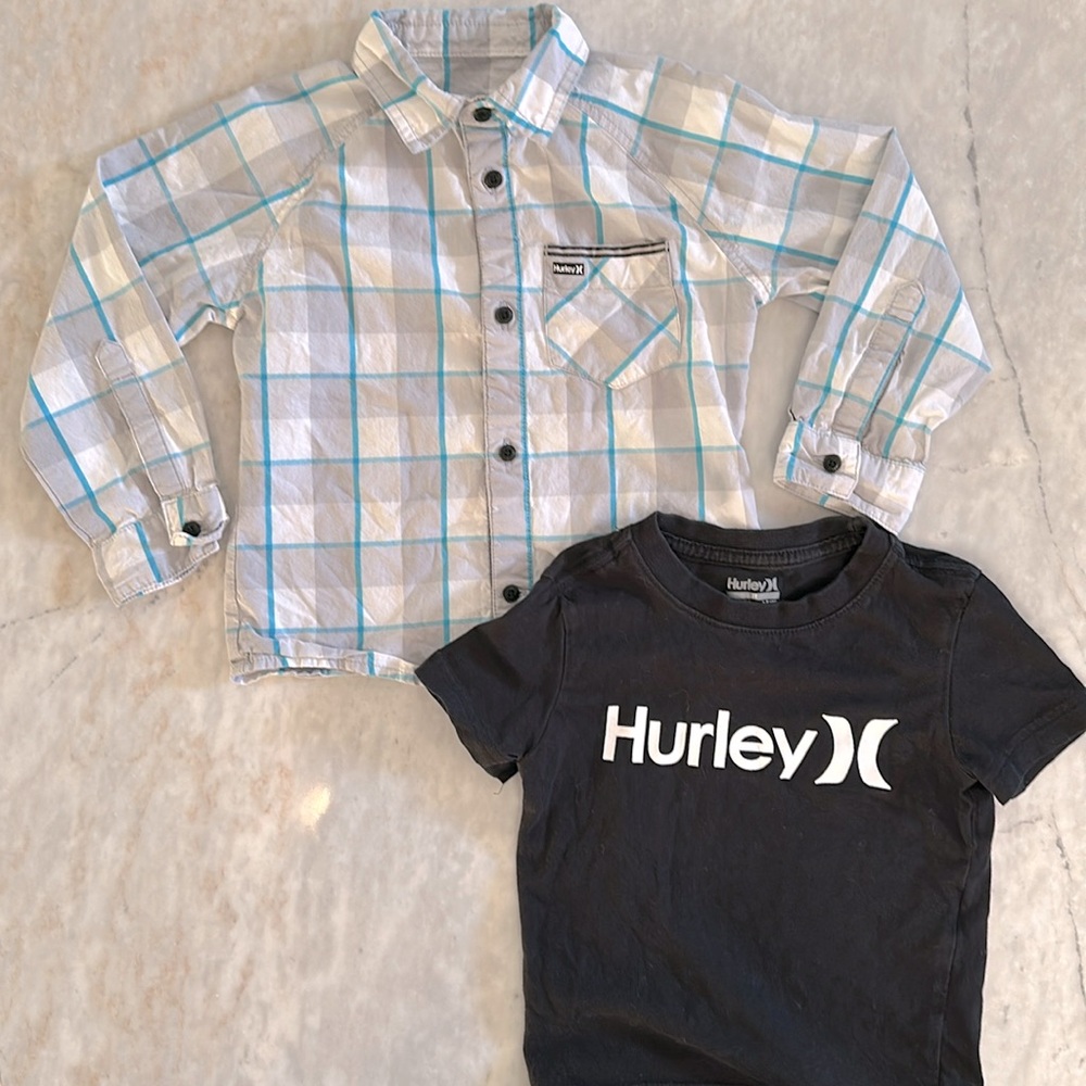 Hurley Button up & Tee Set